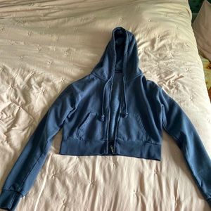Brandy Melville Crystal Hoodie in dark blue